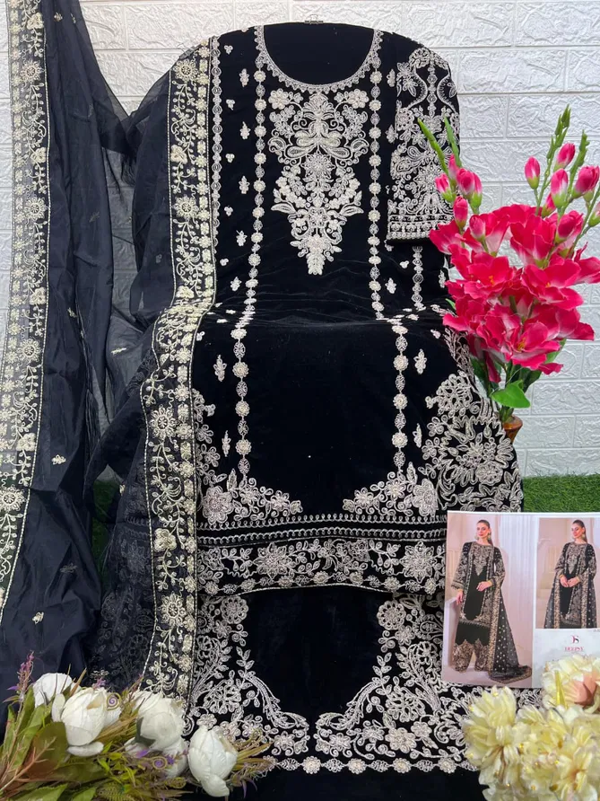 32222 A To D Velvet 24 By Deepsy Suits Velvet 24 Embroidery Pakistani Suits Manufactures